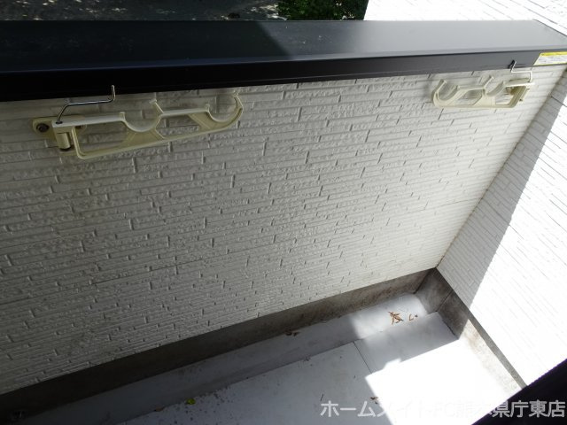 熊本市中央区八王寺町のアパートのバルコニー