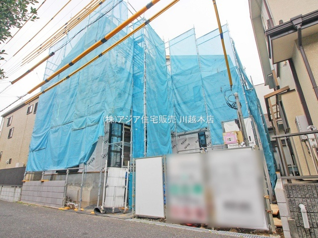 川越市霞ケ関北9期　新築戸建の外観|外観　建築中シート