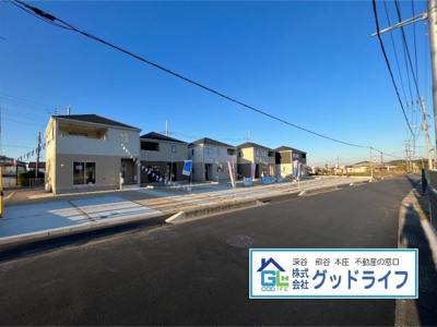 【前面道路含む現地写真】 | Cradlegarden　美里町木部第3  新築戸建　全6棟　3号棟　