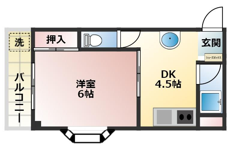 シティーライフ比島の間取り