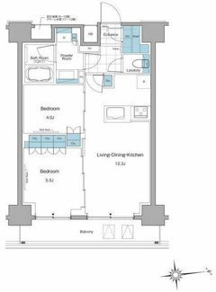 【間取り】 | ルフォンプログレ上野マークス | 2LDK。
高級賃貸マンション。
上野の賃貸物件。
「ルフォンプログレ上野マークス」のことなら(株)メイワ・エステートへ