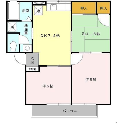 【間取り】 | メュールパレ松本Ⅱ