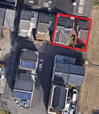 高松市木太町戸建ての間取り|２棟古家があり、西側の建物は更地にしております。駐車場スペースとしても資材置き場としても活用様々ですね？