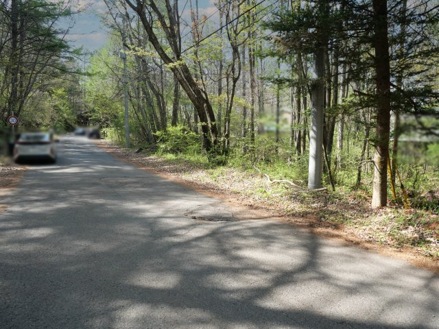 別荘の街・プリンスランド④の前面道路含む現地写真