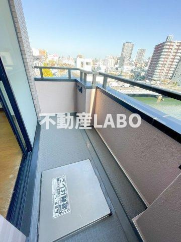 パークハイツ大正橋のバルコニー