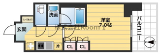 【間取り】 | ルネフラッツ谷町四丁目