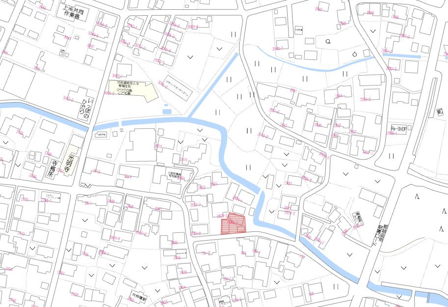 北諸県郡三股町大字樺山の売地の土地図