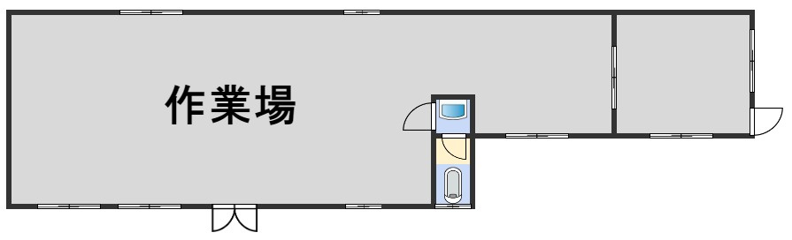 ６１２２２　本巣市上保作業場の間取り