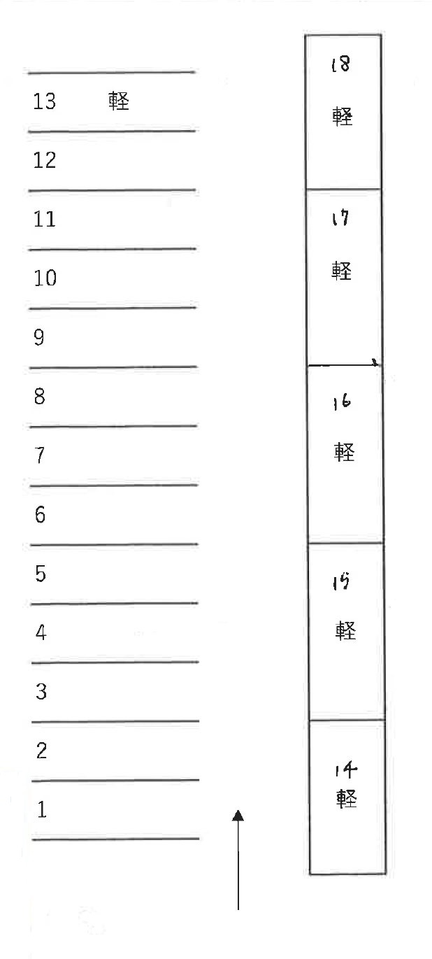 中園町駐車場の区画図