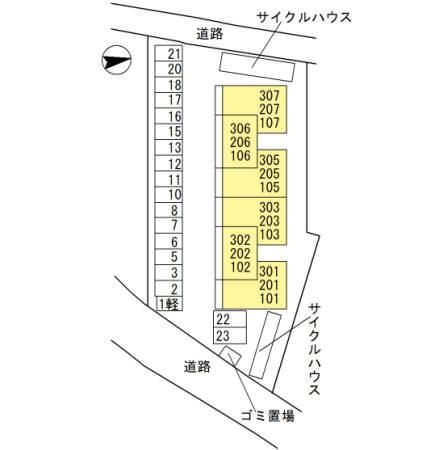 ビスターレの区画図