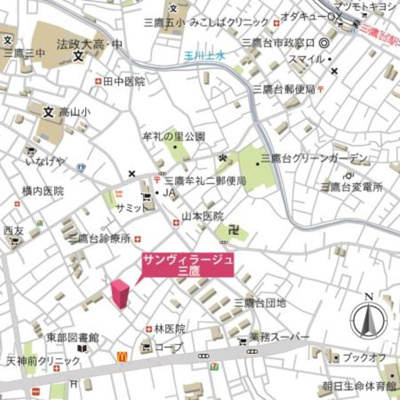 【地図】 | サンヴィラージュ三鷹