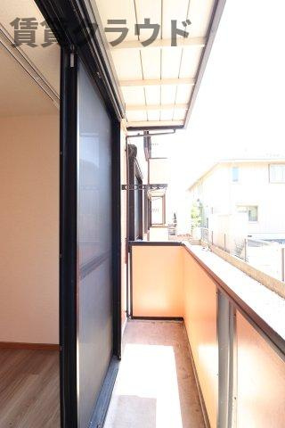 サンハイム学園前　Ａのバルコニー|お洗濯にも便利なバルコニー付き