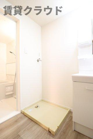 サンハイム学園前　Ａの洗面所|洗濯機置場