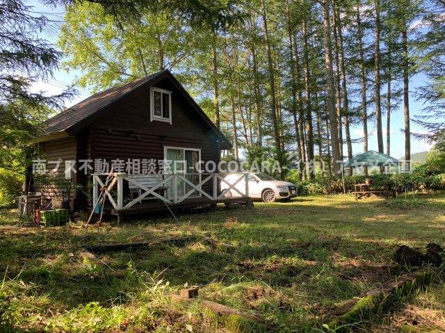 北杜市　ログハウス　中古の外観|高根町浅川　中古ログハウス住宅