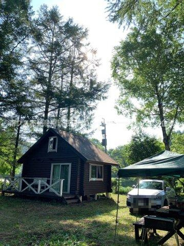 北杜市　ログハウス　中古の外観|自然を感じられる環境です♬