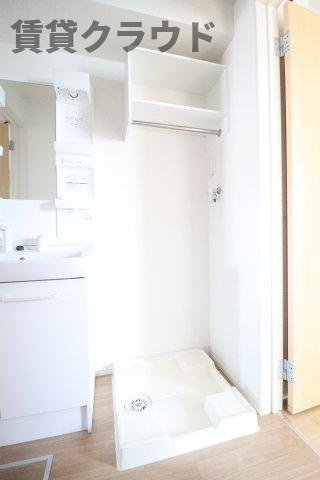 メゾン　ポプルスの洗面所|洗濯機置場
