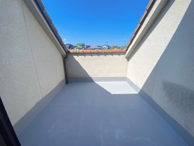 小山田貸家のバルコニー