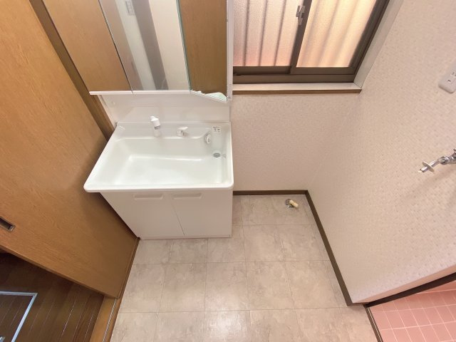 小山田貸家の洗面所
