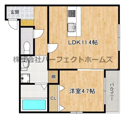 プレミール郡津の間取り