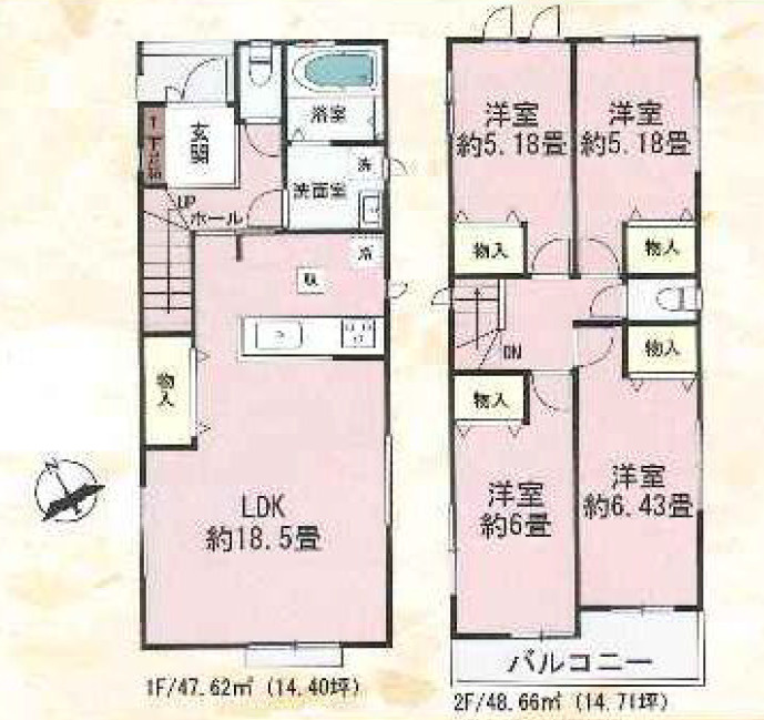 守山区小幡9期 全5棟　＜仲介手数料無料＞小幡小・守山東中　新築一戸建て