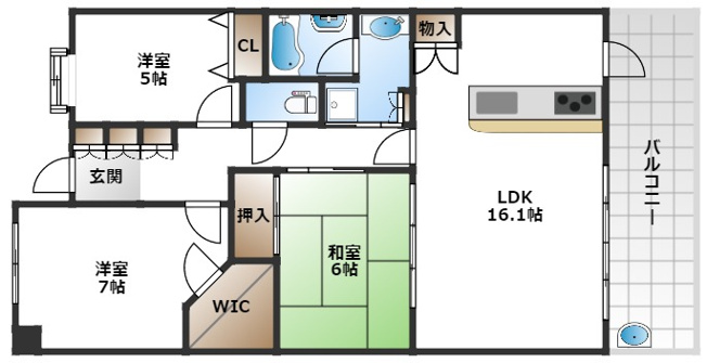 【間取り】 | ジオ千里桃山台4番館