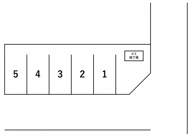 西原駐車場の区画図