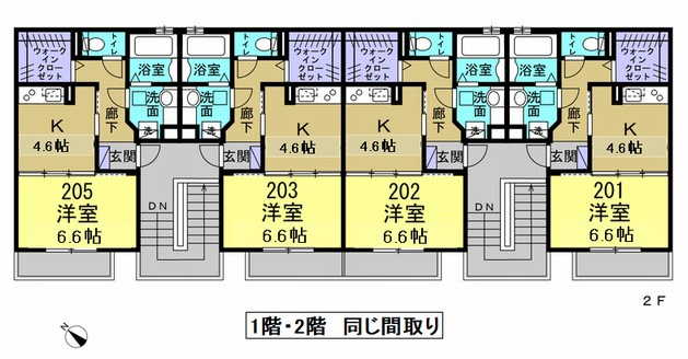 半田市旭町1丁目　アパートの間取り