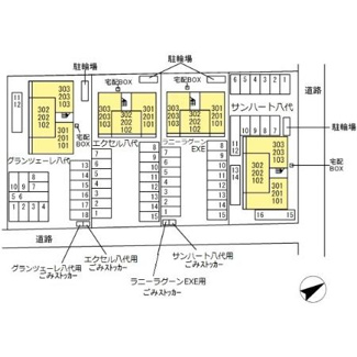 【区画図】 | ザ サンハート八代 | 【ザ サンハート八代】