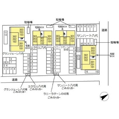 【区画図】 | ザ サンハート八代 | 【ザ サンハート八代】