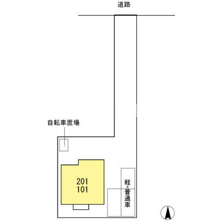 レクニルド西五城 1の玄関