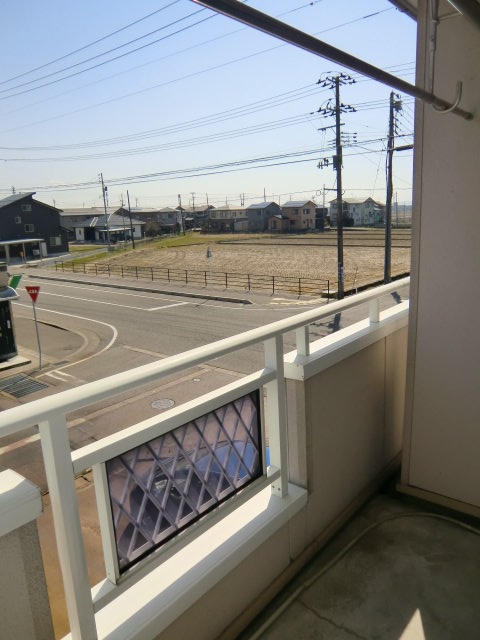 コーポウエストのバルコニー