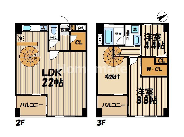 【間取り】 | グランボナールⅡ