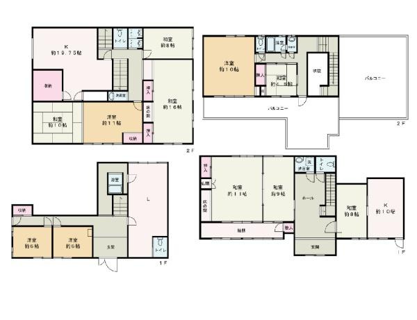 有田市宮崎町の中古一戸建の間取り
