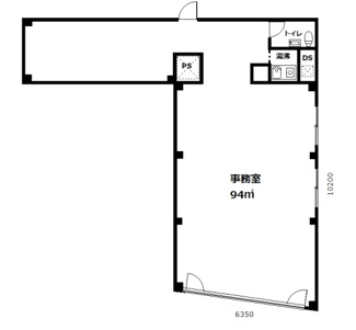 【間取り】 | 湊川駅前貸事務所第二オリンピアビル