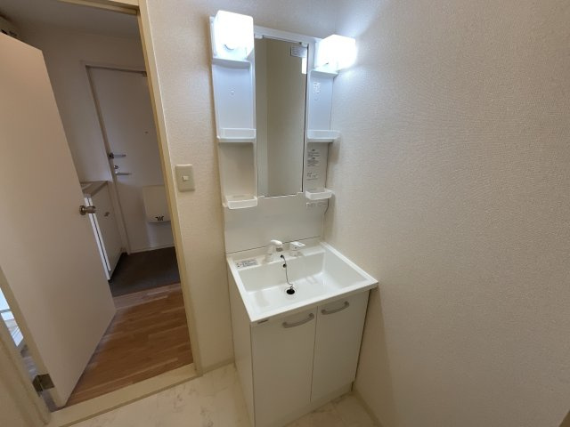【洗面所】 | ヴィレッジ藤原台北町A棟 | 洗髪洗面化粧台です