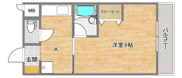 朝日台ハイツAの間取り