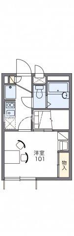 レオパレス九品の間取り|代表的な間取のため実際の間取とは異なる場合があります