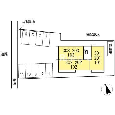 メゾン フローラの玄関