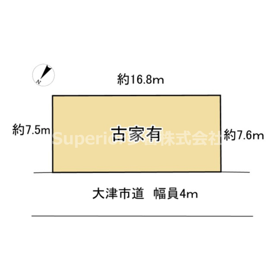 【土地】大津市湖城が丘の土地図