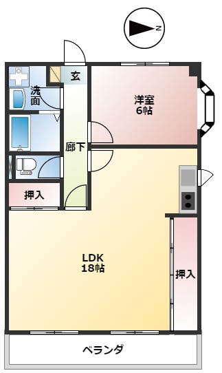 グリーンハイツの間取り