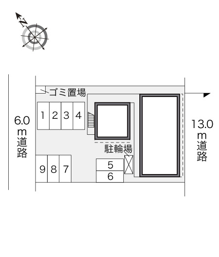 レオパレスアイリスの区画図