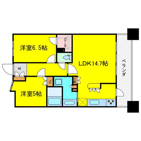 【間取り】 | リーガル福島駅前