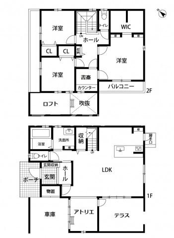【間取り】 | 糸島ブロッサムガーデン戸建て