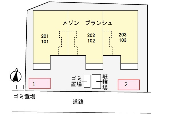 メゾンブランシュの区画図