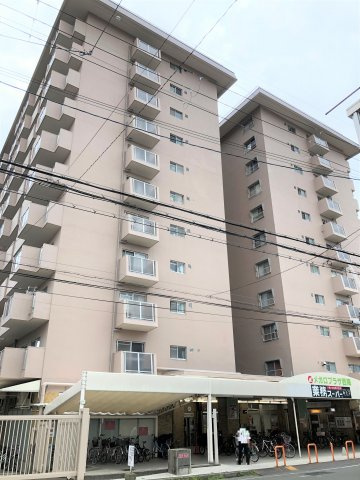 ☆即入居可能☆眺望＆陽当たり良好☆東南角住戸☆マンション１階はスーパーあり☆メガロコープ西陣Ａ棟の外観|外観