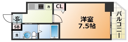 アドバンス神戸プラージュの間取り