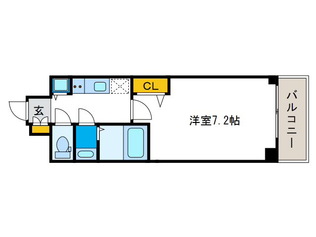 アドバンス大阪ソルテの間取り