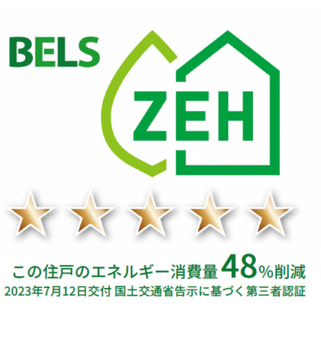 ルーエ（大安寺）の省エネ性能ラベル