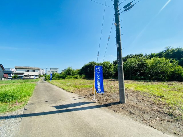 敷地面積４５坪　売地　狭山市上広瀬の前面道路含む現地写真|現地（2023年7月）撮影