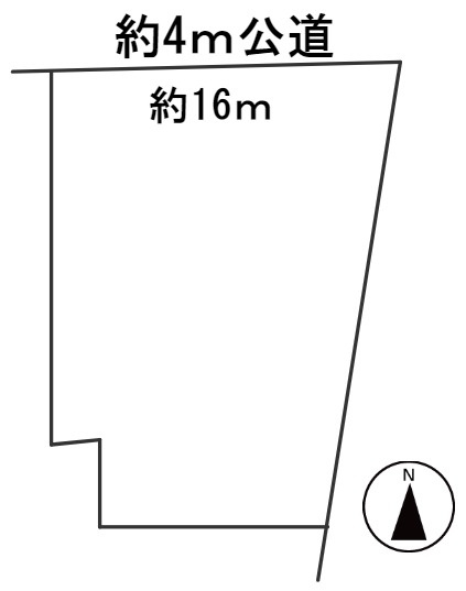 ６１３０７　関市上白金土地の区画図